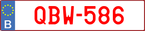Trailer License Plate