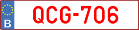 Trailer License Plate