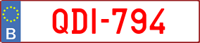 Trailer License Plate