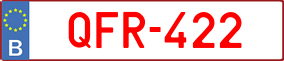 Trailer License Plate