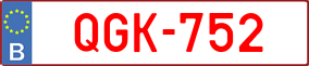 Trailer License Plate