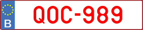 Trailer License Plate