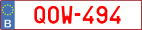 Trailer License Plate