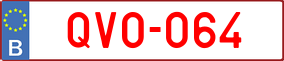 Trailer License Plate