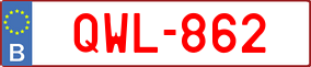 Trailer License Plate