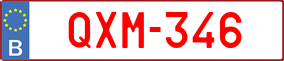 Trailer License Plate
