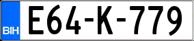 Trailer License Plate