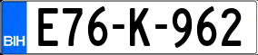 Trailer License Plate