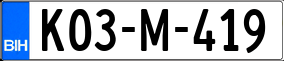 Trailer License Plate