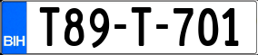 Trailer License Plate