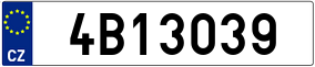 Truck License Plate