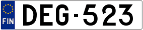 Trailer License Plate