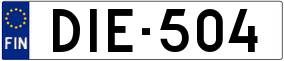 Trailer License Plate