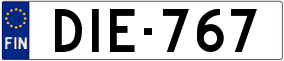 Trailer License Plate