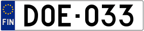 Trailer License Plate