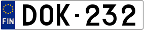 Trailer License Plate