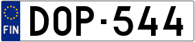 Trailer License Plate