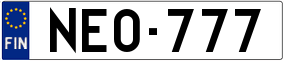 Truck License Plate