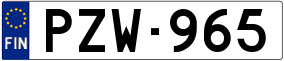 Trailer License Plate