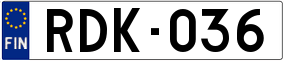 Trailer License Plate