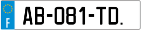 Trailer License Plate