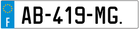 Trailer License Plate