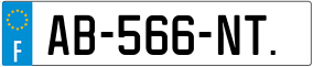 Trailer License Plate