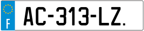 Trailer License Plate