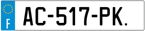 Trailer License Plate