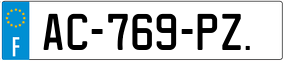 Trailer License Plate