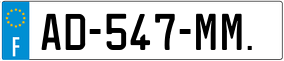 Trailer License Plate