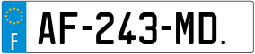Trailer License Plate