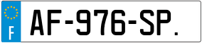 Trailer License Plate