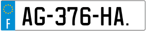 Trailer License Plate