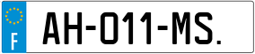 Truck License Plate