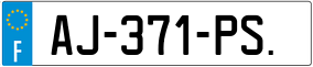 Trailer License Plate