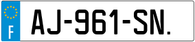 Trailer License Plate