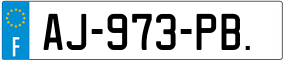 Trailer License Plate