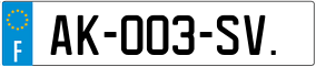 Truck License Plate