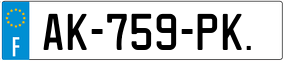 Trailer License Plate