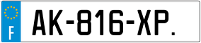 Trailer License Plate