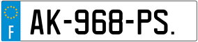 Trailer License Plate