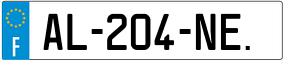 Trailer License Plate