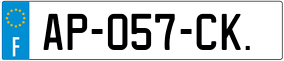 Trailer License Plate