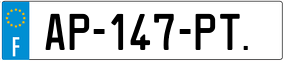 Trailer License Plate