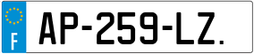 Trailer License Plate