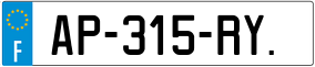 Trailer License Plate