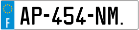 Trailer License Plate