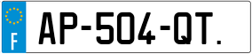Trailer License Plate