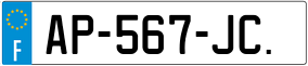 Trailer License Plate